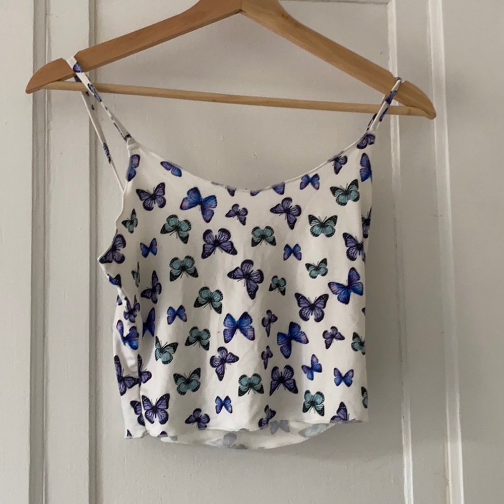 Butterfly crop top
